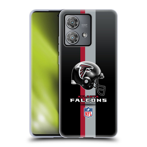 NFL Atlanta Falcons Logo Helmet Soft Gel Case for Motorola Edge 40 Neo 5G