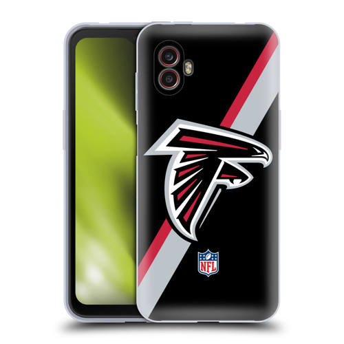 NFL Atlanta Falcons Logo Stripes Soft Gel Case for Samsung Galaxy Xcover6 Pro/Pro2