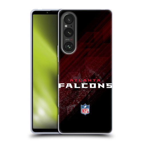 NFL Atlanta Falcons Logo Blur Soft Gel Case for Sony Xperia 1 V 5G