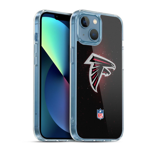 NFL Atlanta Falcons Artwork LED Soft Gel Case for Apple iPhone 13 Mini & MagSafe