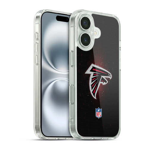 NFL Atlanta Falcons Artwork LED Soft Gel Case for Apple iPhone 16 & MagSafe