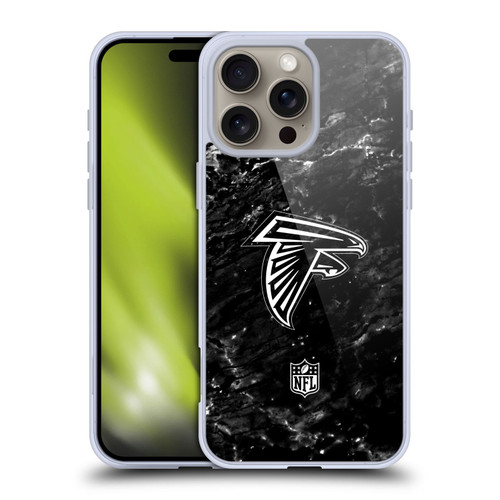 NFL Atlanta Falcons Artwork Marble Soft Gel Case for Apple iPhone 16 Pro Max