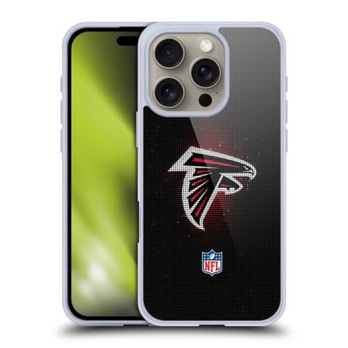 NFL Atlanta Falcons Artwork LED Soft Gel Case for Apple iPhone 16 Pro