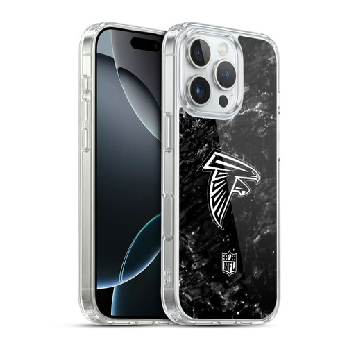 NFL Atlanta Falcons Artwork Marble Soft Gel Case for Apple iPhone 16 Pro & MagSafe