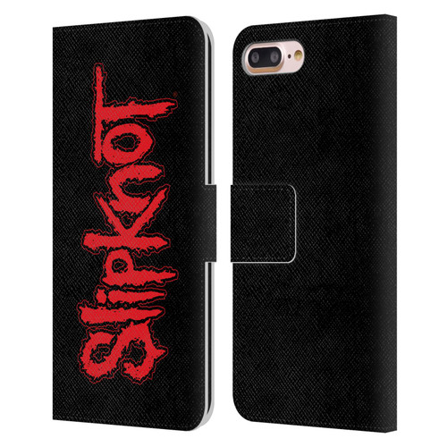 Slipknot Key Art Text Leather Book Wallet Case Cover For Apple iPhone 7 Plus / iPhone 8 Plus