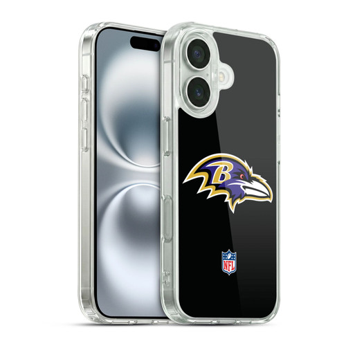 NFL Baltimore Ravens Logo Plain Soft Gel Case for Apple iPhone 16