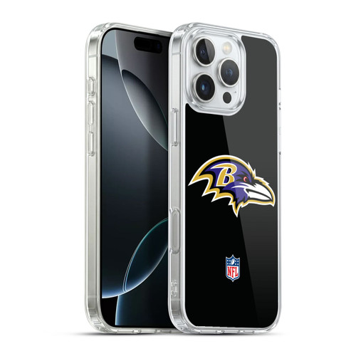 NFL Baltimore Ravens Logo Plain Soft Gel Case for Apple iPhone 16 Pro Max