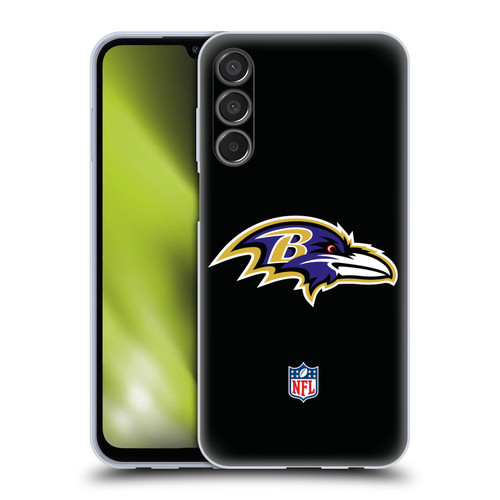 NFL Baltimore Ravens Logo Plain Soft Gel Case for Samsung Galaxy M15/F15 5G