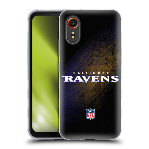 NFL Baltimore Ravens Logo Blur Soft Gel Case for Samsung Galaxy Xcover7 5G