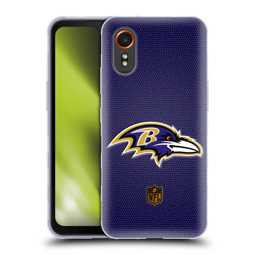NFL Baltimore Ravens Logo Football Soft Gel Case for Samsung Galaxy Xcover7 5G