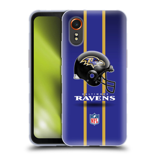 NFL Baltimore Ravens Logo Helmet Soft Gel Case for Samsung Galaxy Xcover7 5G