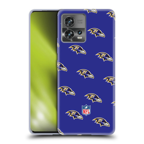 NFL Baltimore Ravens Artwork Patterns Soft Gel Case for Motorola Moto Edge 30 Fusion