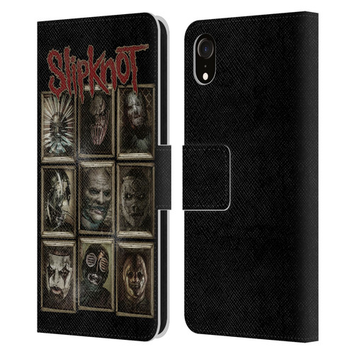 Slipknot Key Art Covered Faces Leather Book Wallet Case Cover For Apple iPhone XR