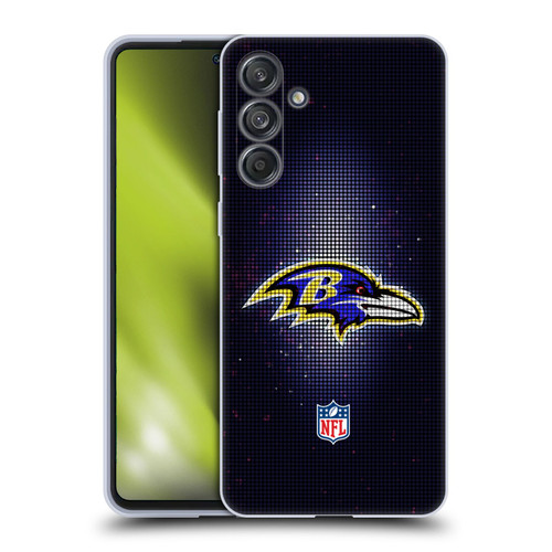 NFL Baltimore Ravens Artwork LED Soft Gel Case for Samsung Galaxy M55 5G
