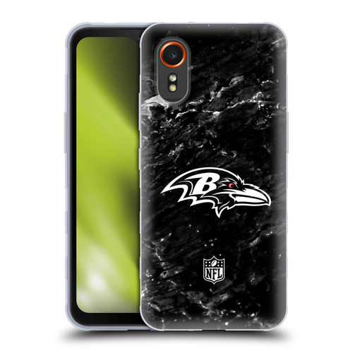 NFL Baltimore Ravens Artwork Marble Soft Gel Case for Samsung Galaxy Xcover7 5G