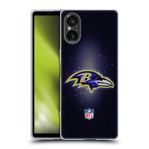 NFL Baltimore Ravens Artwork LED Soft Gel Case for Sony Xperia 5 V 5G