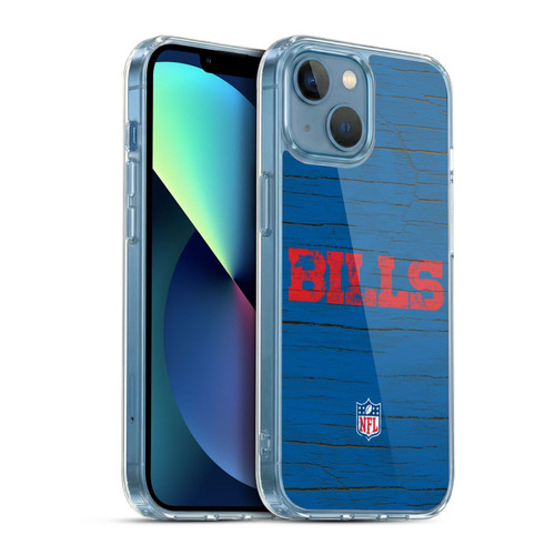 NFL Buffalo Bills Logo Distressed Look Soft Gel Case for Apple iPhone 13 Mini