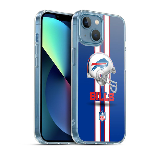 NFL Buffalo Bills Logo Helmet Soft Gel Case for Apple iPhone 13 Mini