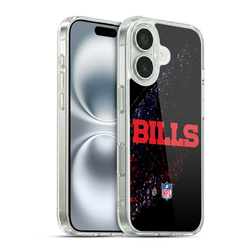 NFL Buffalo Bills Logo Blur Soft Gel Case for Apple iPhone 16