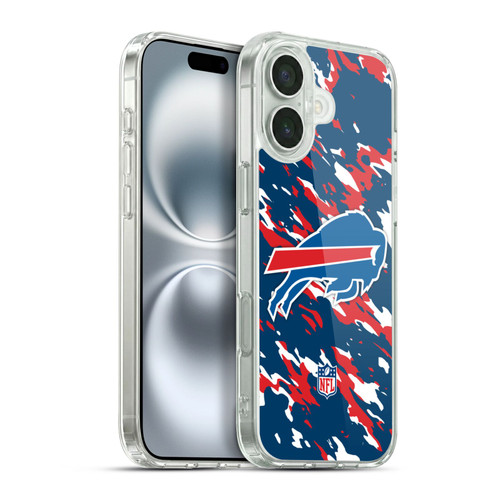 NFL Buffalo Bills Logo Camou Soft Gel Case for Apple iPhone 16 Plus