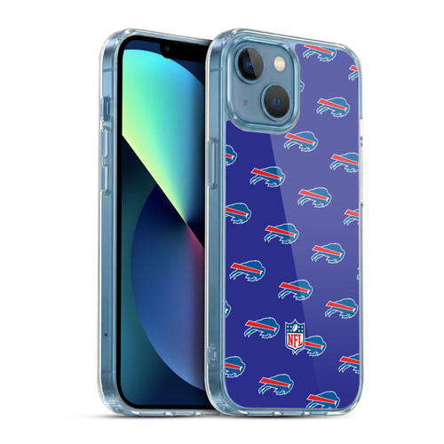 NFL Buffalo Bills Artwork Patterns Soft Gel Case for Apple iPhone 13 Mini