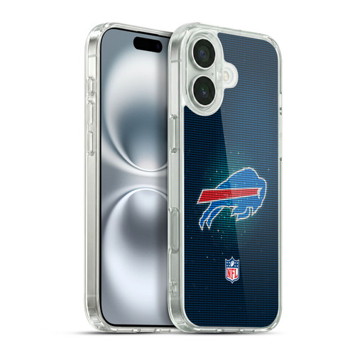 NFL Buffalo Bills Artwork LED Soft Gel Case for Apple iPhone 16 Plus
