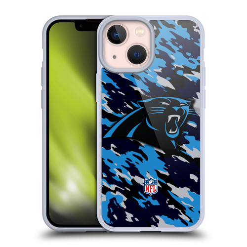 NFL Carolina Panthers Logo Camou Soft Gel Case for Apple iPhone 13 Mini