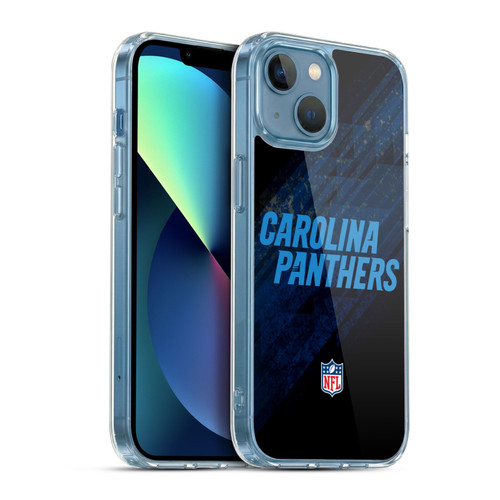 NFL Carolina Panthers Logo Blur Soft Gel Case for Apple iPhone 13 Mini & MagSafe