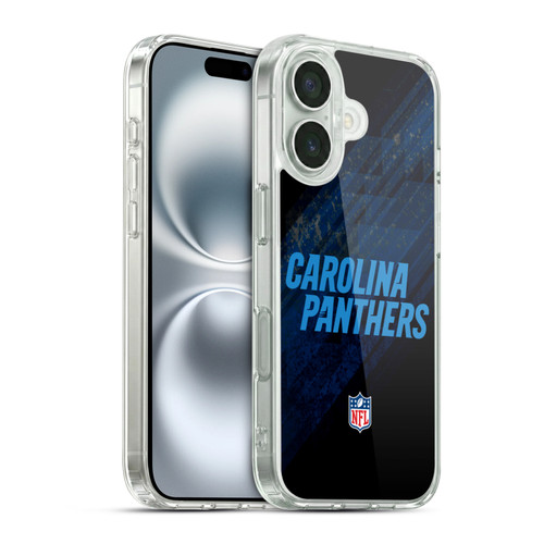 NFL Carolina Panthers Logo Blur Soft Gel Case for Apple iPhone 16 & MagSafe