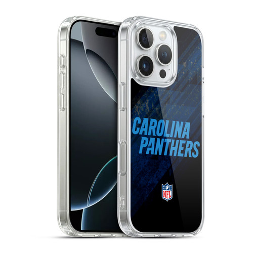 NFL Carolina Panthers Logo Blur Soft Gel Case for Apple iPhone 16 Pro & MagSafe