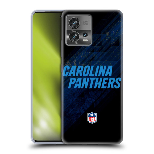 NFL Carolina Panthers Logo Blur Soft Gel Case for Motorola Moto Edge 30 Fusion