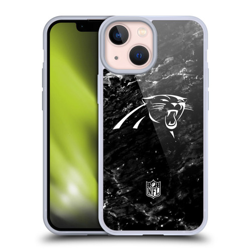 NFL Carolina Panthers Artwork Marble Soft Gel Case for Apple iPhone 13 Mini