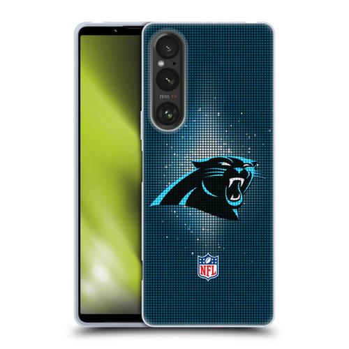 NFL Carolina Panthers Artwork LED Soft Gel Case for Sony Xperia 1 V 5G
