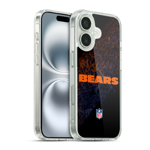 NFL Chicago Bears Logo Blur Soft Gel Case for Apple iPhone 16