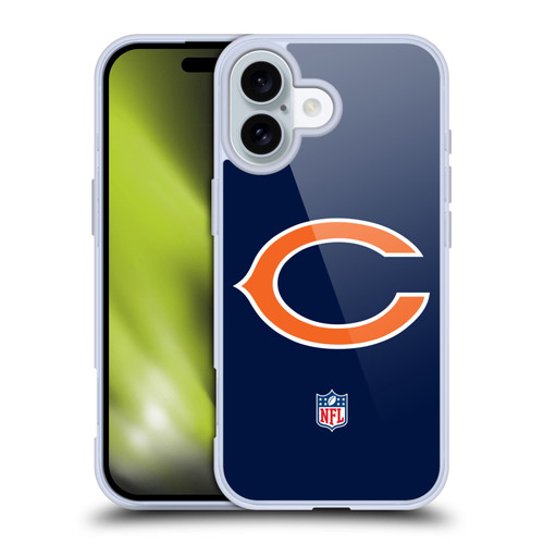 NFL Chicago Bears Logo Plain Soft Gel Case for Apple iPhone 16 NFL Chicago Bears Logo Plain Soft Gel Case for Apple iPhone 16