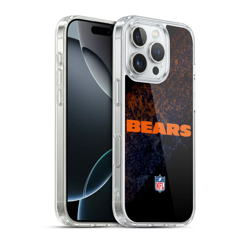 NFL Chicago Bears Logo Blur Soft Gel Case for Apple iPhone 16 Pro