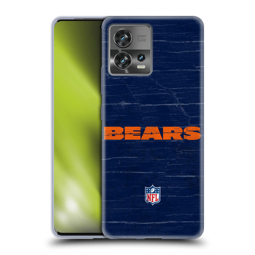 NFL Chicago Bears Logo Distressed Look Soft Gel Case for Motorola Moto Edge 30 Fusion