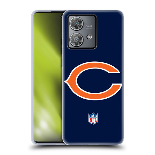 NFL Chicago Bears Logo Plain Soft Gel Case for Motorola Edge 40 Neo 5G