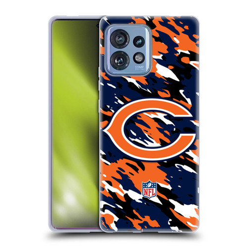NFL Chicago Bears Logo Camou Soft Gel Case for Motorola Moto Edge 40 Pro