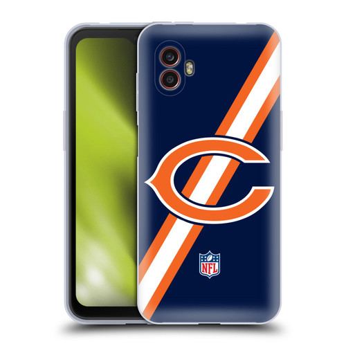 NFL Chicago Bears Logo Stripes Soft Gel Case for Samsung Galaxy Xcover6 Pro/Pro2