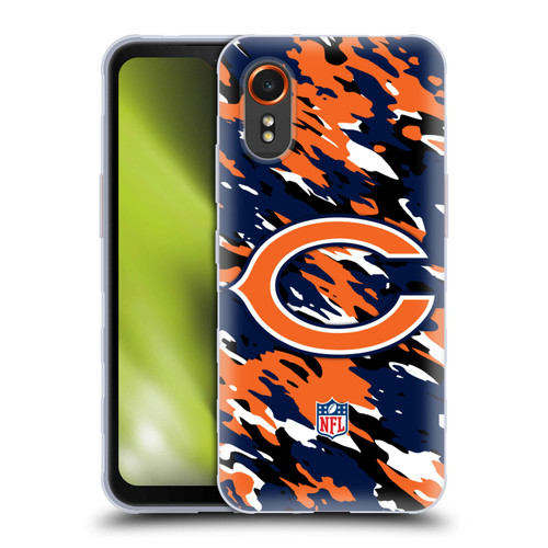 NFL Chicago Bears Logo Camou Soft Gel Case for Samsung Galaxy Xcover7 5G