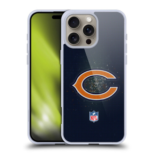 NFL Chicago Bears Artwork LED Soft Gel Case for Apple iPhone 16 Pro Max