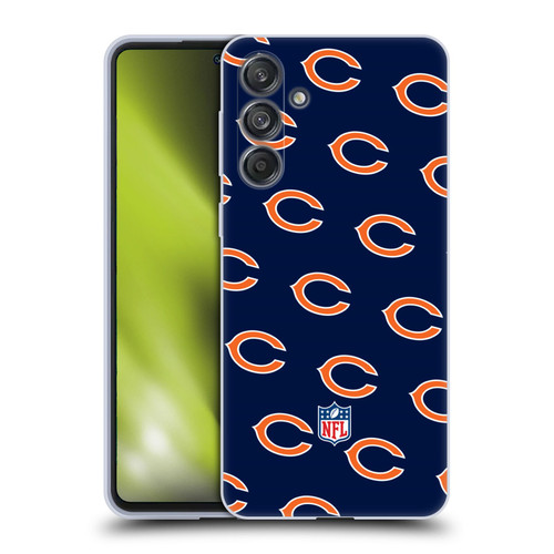 NFL Chicago Bears Artwork Patterns Soft Gel Case for Samsung Galaxy M55 5G