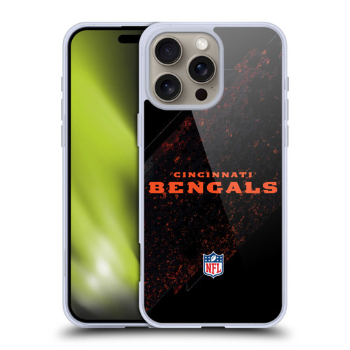 NFL Cincinnati Bengals Logo Blur Soft Gel Case for Apple iPhone 16 Pro Max NFL Cincinnati Bengals Logo Blur Soft Gel Case for Apple iPhone 16 Pro Max
