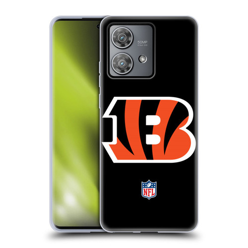 NFL Cincinnati Bengals Logo Plain Soft Gel Case for Motorola Edge 40 Neo 5G