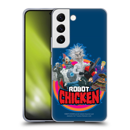 Robot Chicken Graphics Characters Soft Gel Case for Samsung Galaxy S22 5G