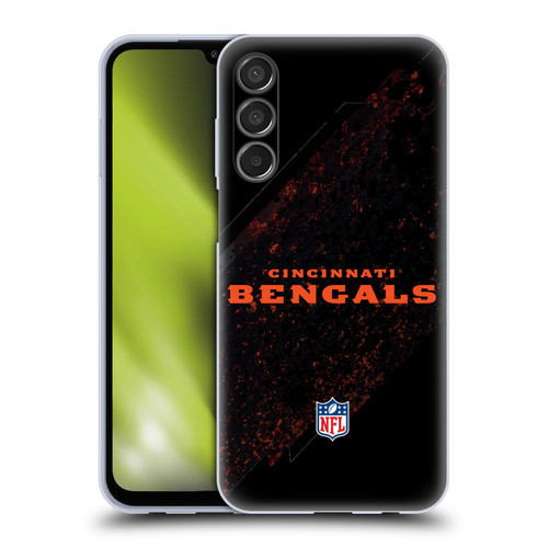 NFL Cincinnati Bengals Logo Blur Soft Gel Case for Samsung Galaxy M15/F15 5G