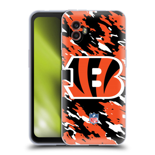 NFL Cincinnati Bengals Logo Camou Soft Gel Case for Samsung Galaxy Xcover6 Pro/Pro2
