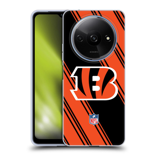 NFL Cincinnati Bengals Artwork Stripes Soft Gel Case for Xiaomi Redmi A3