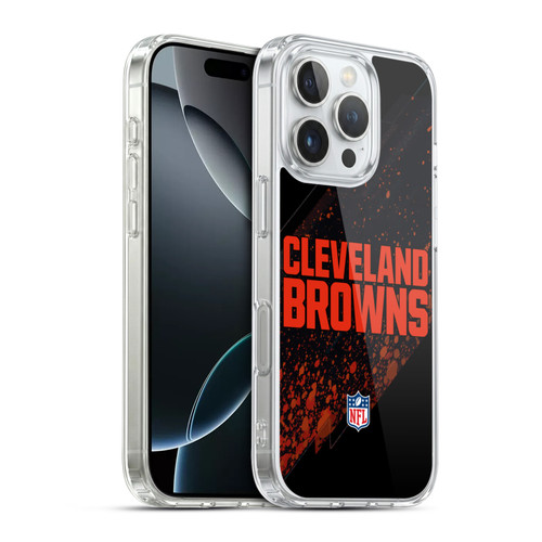 NFL Cleveland Browns Logo Blur Soft Gel Case for Apple iPhone 16 Pro & MagSafe